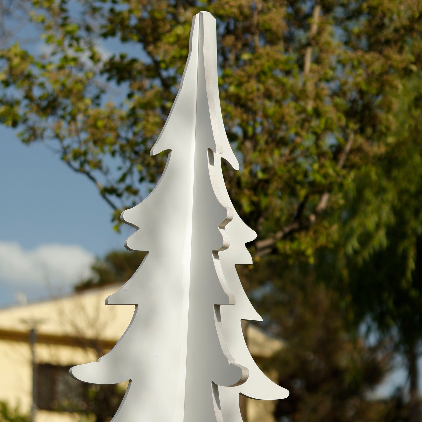 Waterproof Pinetree Yard Display, PVC Garden Decoration, 5 FT All-Weather Yard Art, Holiday Yard Display, Outdoor Lawn Decoration