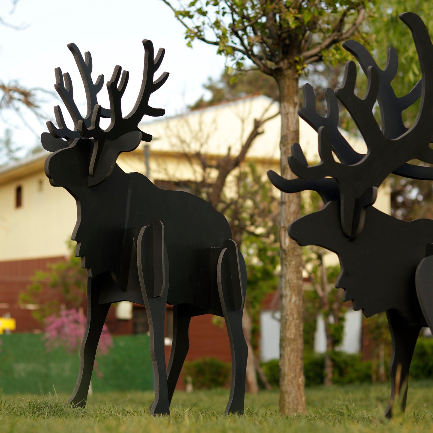 Moose Yard Display | Giant All-Weather PVC Garden Decor | Large Lawn Display | Outdoor Moose Decor | Durable Yard Sign