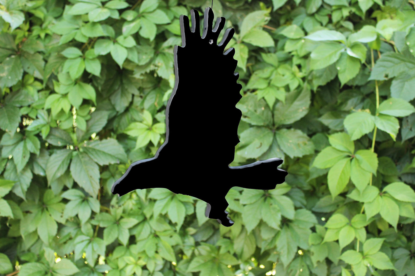 Hanging 6 PCS Raven Yard Decors, Flying Crow Garden Decoration, Unique Halloween Yard Display, Realistic Yard Art, Lawn House Tree Decors