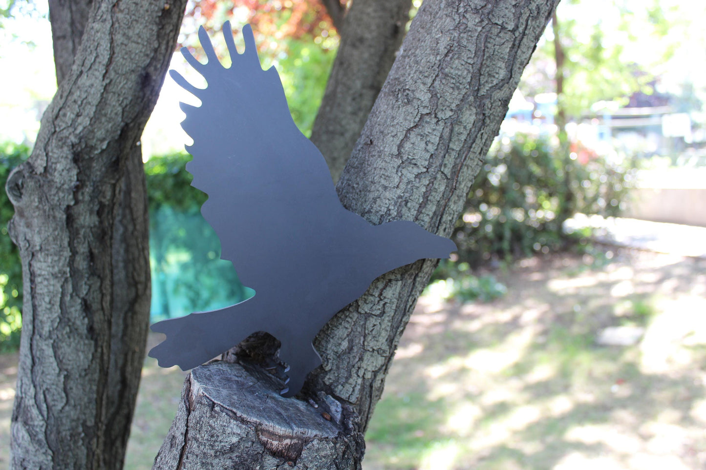 Flying Raven Halloween Yard Decor Set, PVC Crow Decorations, Spooky Outdoor Bird Art, Gothic Yard Display