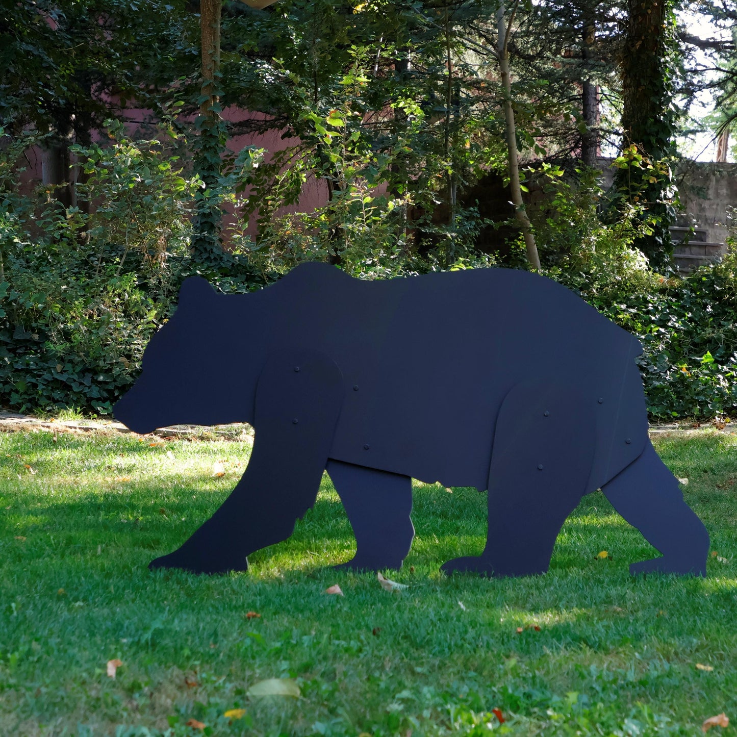 Christmas Gift American Black Bear Yard Display, All-Weather Garden Decoration, Bear Family Yard Decor, Weather Proof Yard Art, Sculptures