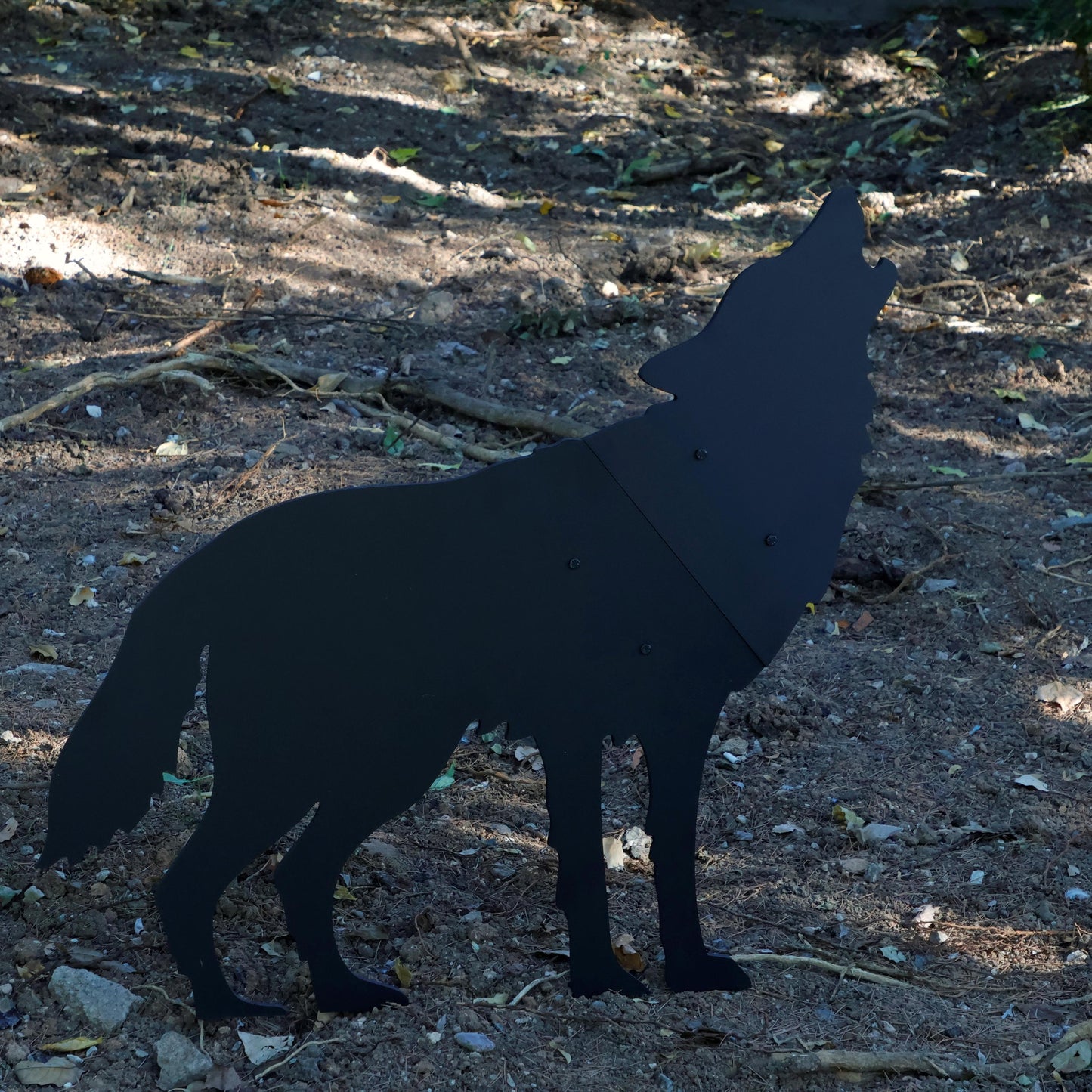 Wolf Pack Yard Display, Christmas Outdoor Garden Decoration, Wolves Yard Art, Water Proof Yard Decor Silhouette, Howling Wolf Sculptures