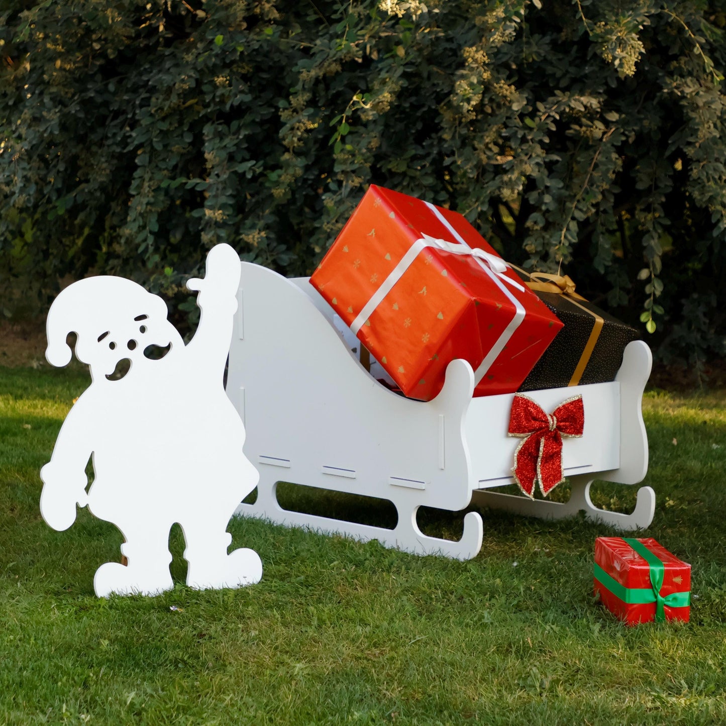 Christmas Yard Decor 4.92 Ft Santa Clause, All-Weather Christmas Yard Display, Durable PVC Garden Decoration, Christmas Yard Art