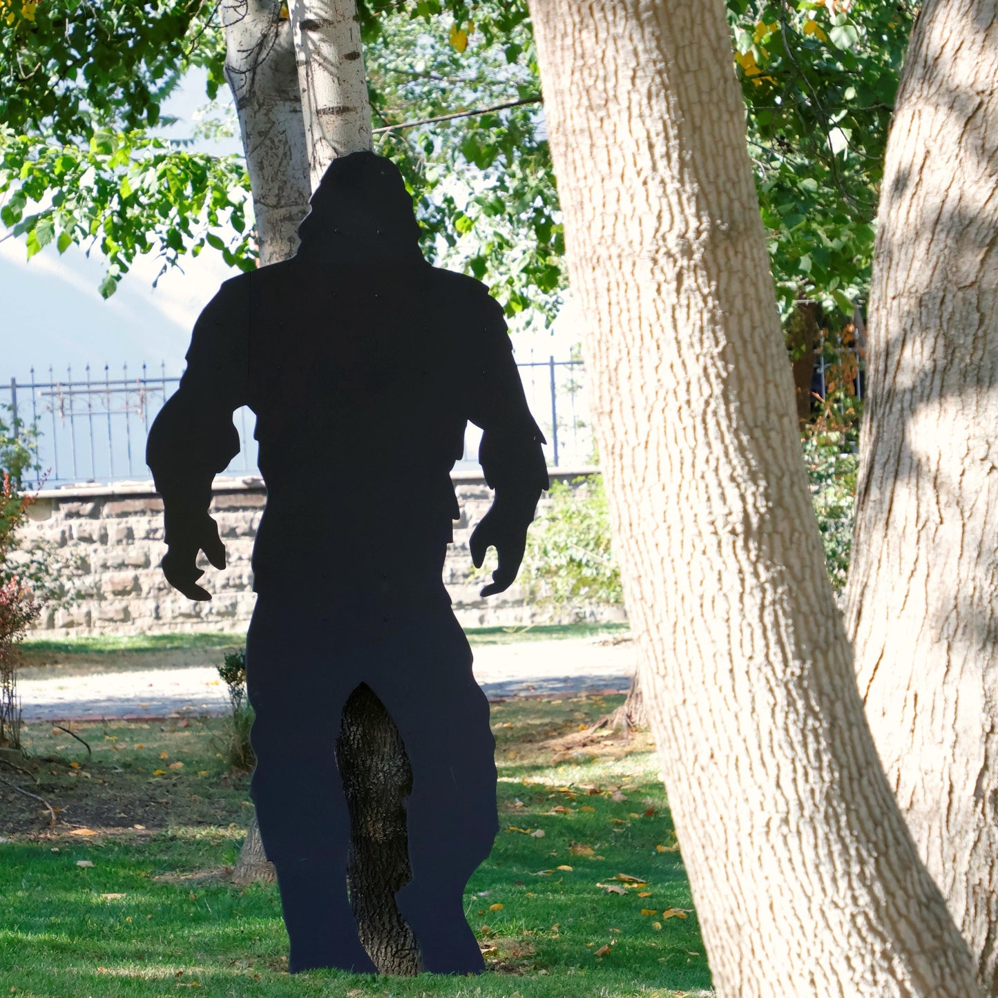 Gigantic 7ft Tall Bigfoot Silhouette Yard Display, All-Weather Outdoor Garden Decoration, Sasquatch Yard Art, Unique Christmas Gift, Yeti