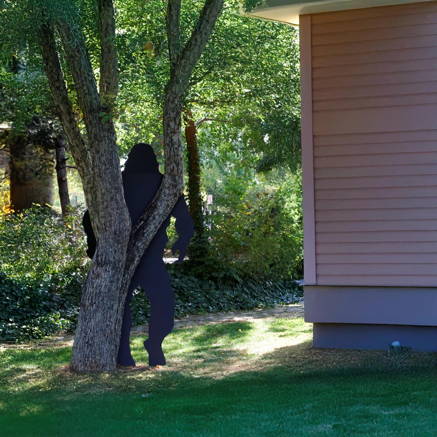 Gigantic 7ft Tall Bigfoot Silhouette Yard Display, All-Weather Outdoor Garden Decoration, Sasquatch Yard Art, Unique Christmas Gift, Yeti