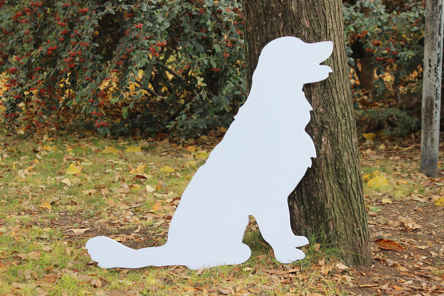 Golden Retriever Dog Yard Display, Outdoor Garden Decoration, All-Weather Yard Art, Water Proof Yard Decor, PVC Lawn Statue, Dog Lover Gift
