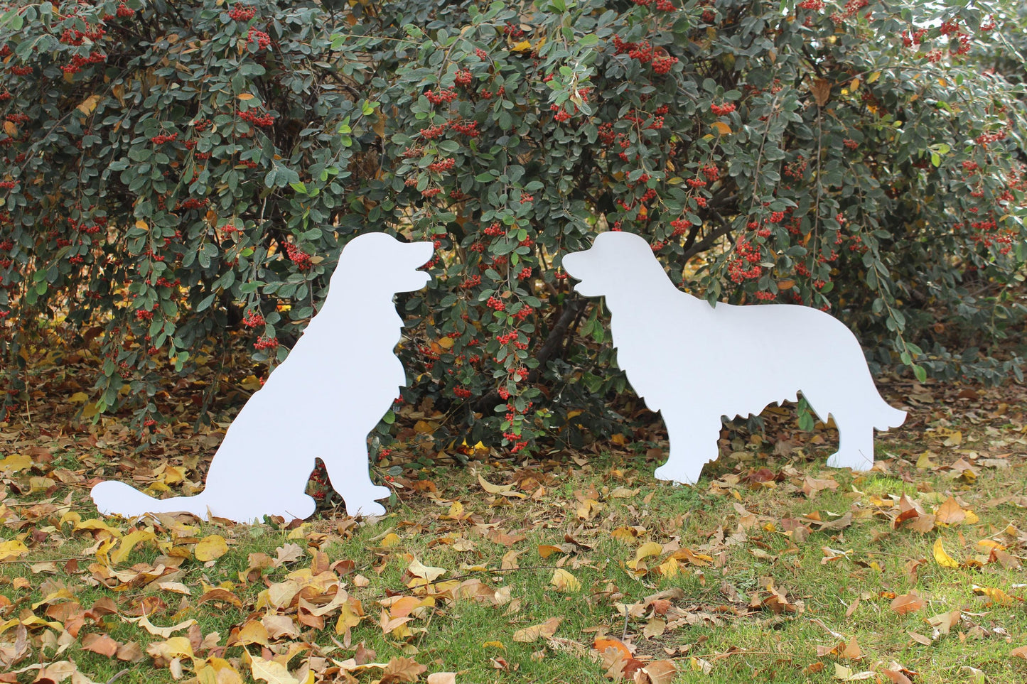 Golden Retriever Dog Yard Display, Outdoor Garden Decoration, All-Weather Yard Art, Water Proof Yard Decor, PVC Lawn Statue, Dog Lover Gift