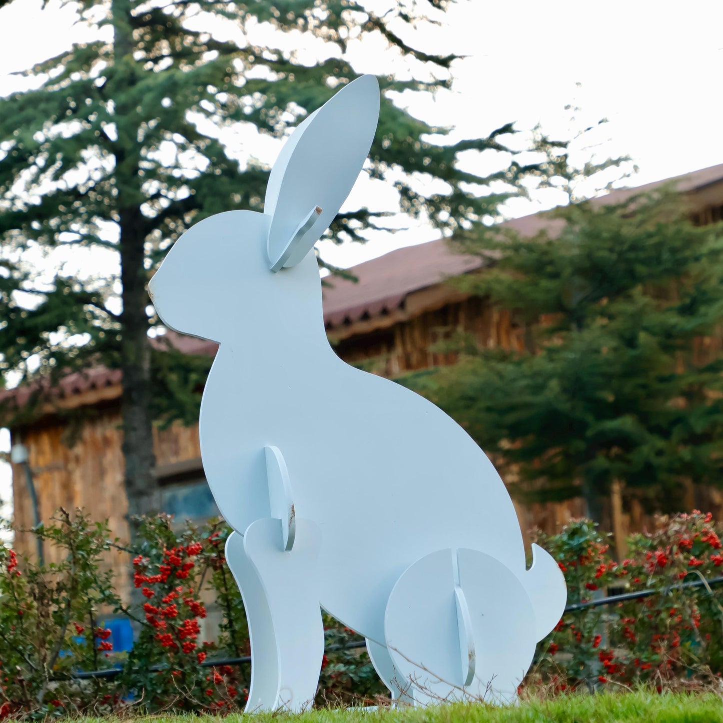 Huge 3.6 Ft Tall Rabbit Yard Display, All-Weather Easter Decoration, Bunny Garden Decoration, Easter Home Decor, Unique Gigantic Gift