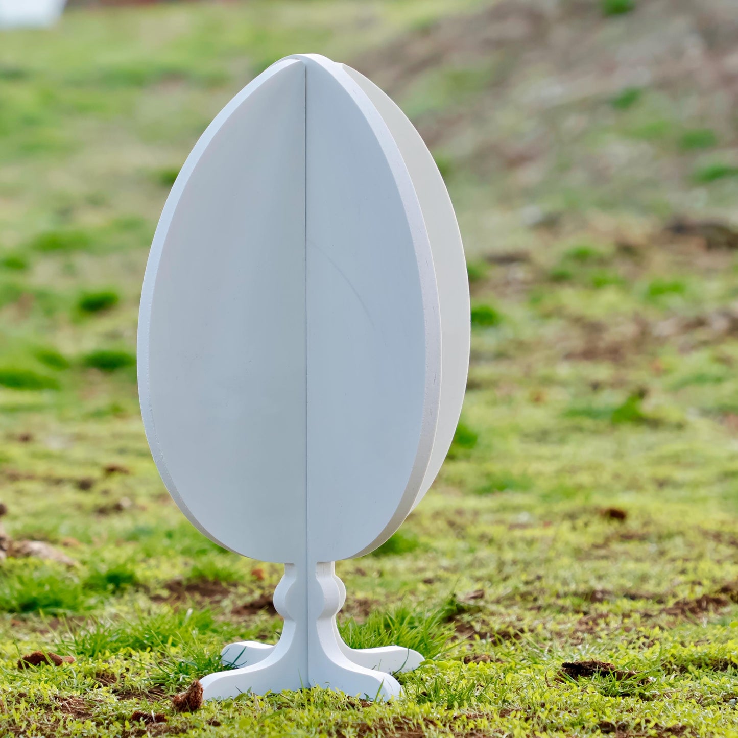 17 Inches Easter Decor Egg, Self Standing All-Weather PVC Egg Yard Display, Easter Garden Decoration, Indoor & Outdoor Easter Ornaments