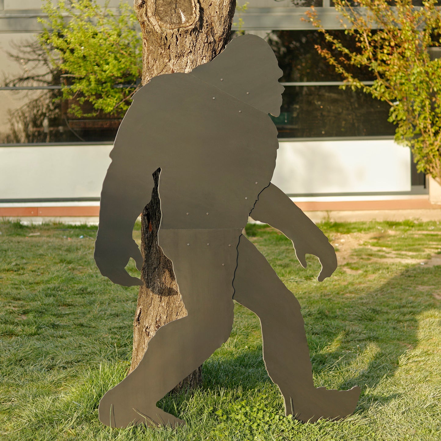 Giant Bigfoot Halloween Yard Decoration, 7 Ft Tall PVC Sasquatch for Outdoor Display, Spooky Fall Garden Decor