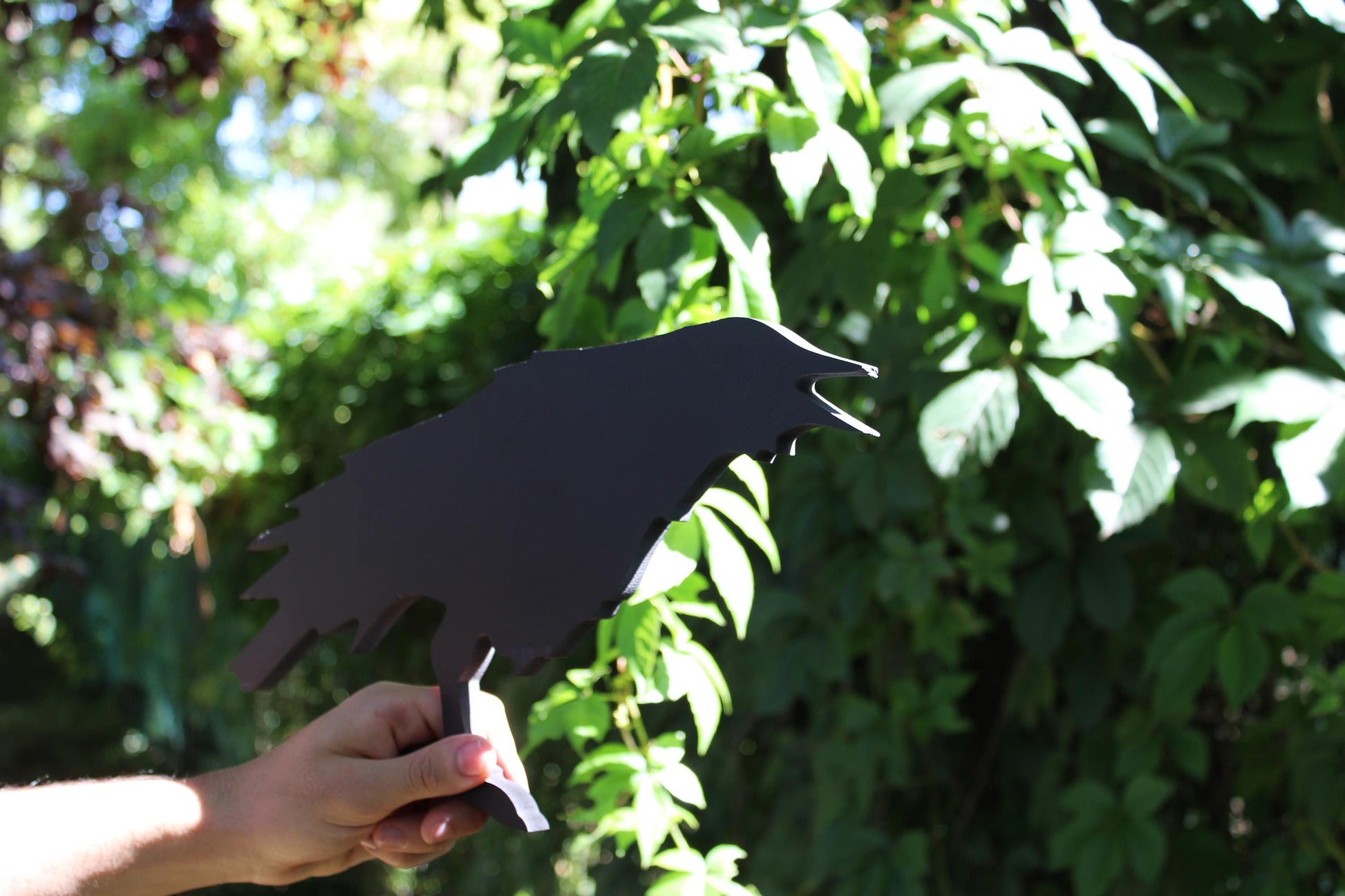 6 PCS Raven Halloween Yard Decor, Spooky PVC Crow Outdoor Display, Scary Gothic Bird Art for Lawn, Yard or Garden