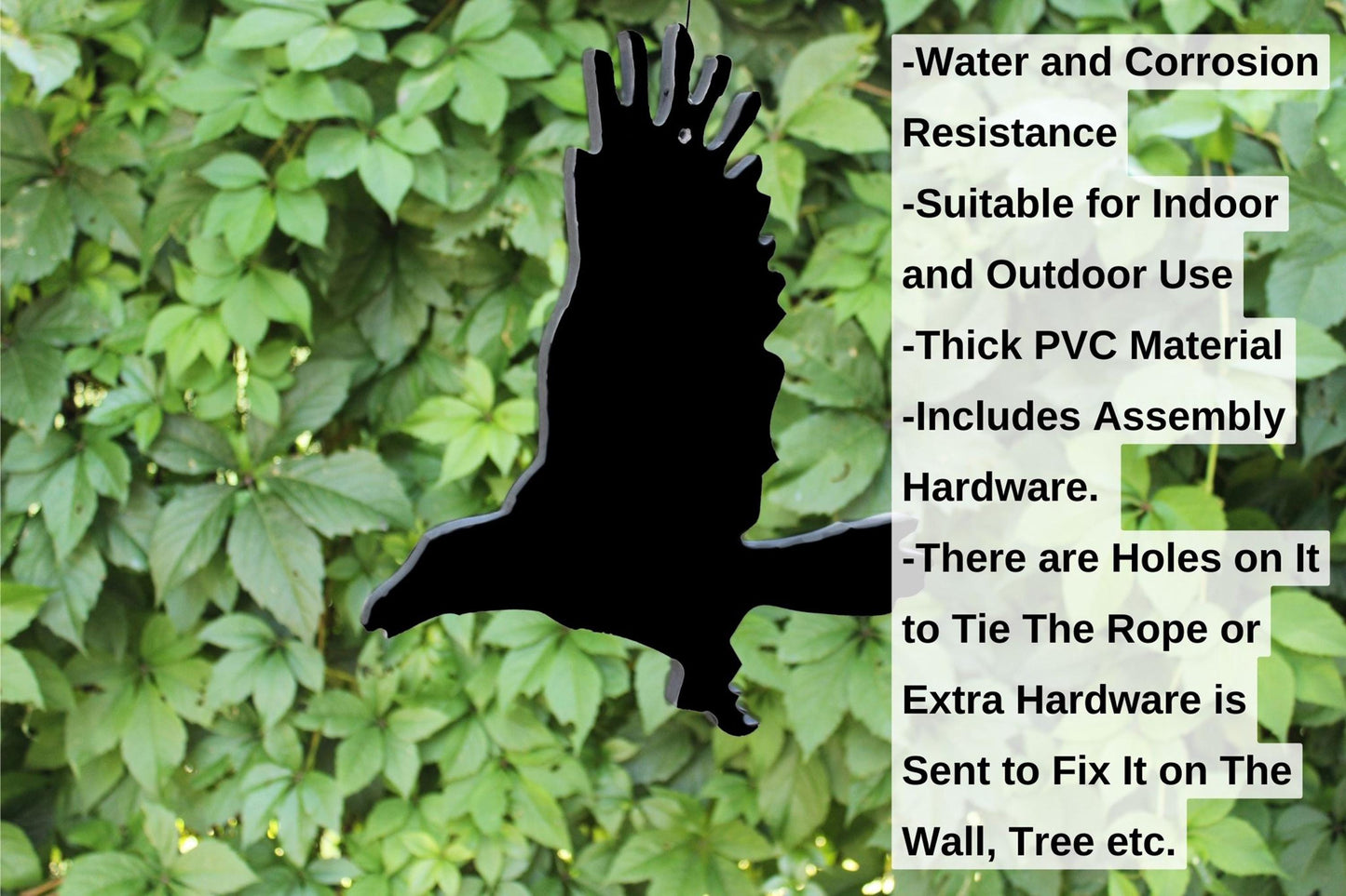 Flying Raven Yard Display Set, Halloween PVC Crow Decorations, Realistic Black Bird Garden Art, Spooky Outdoor Yard Sculptures