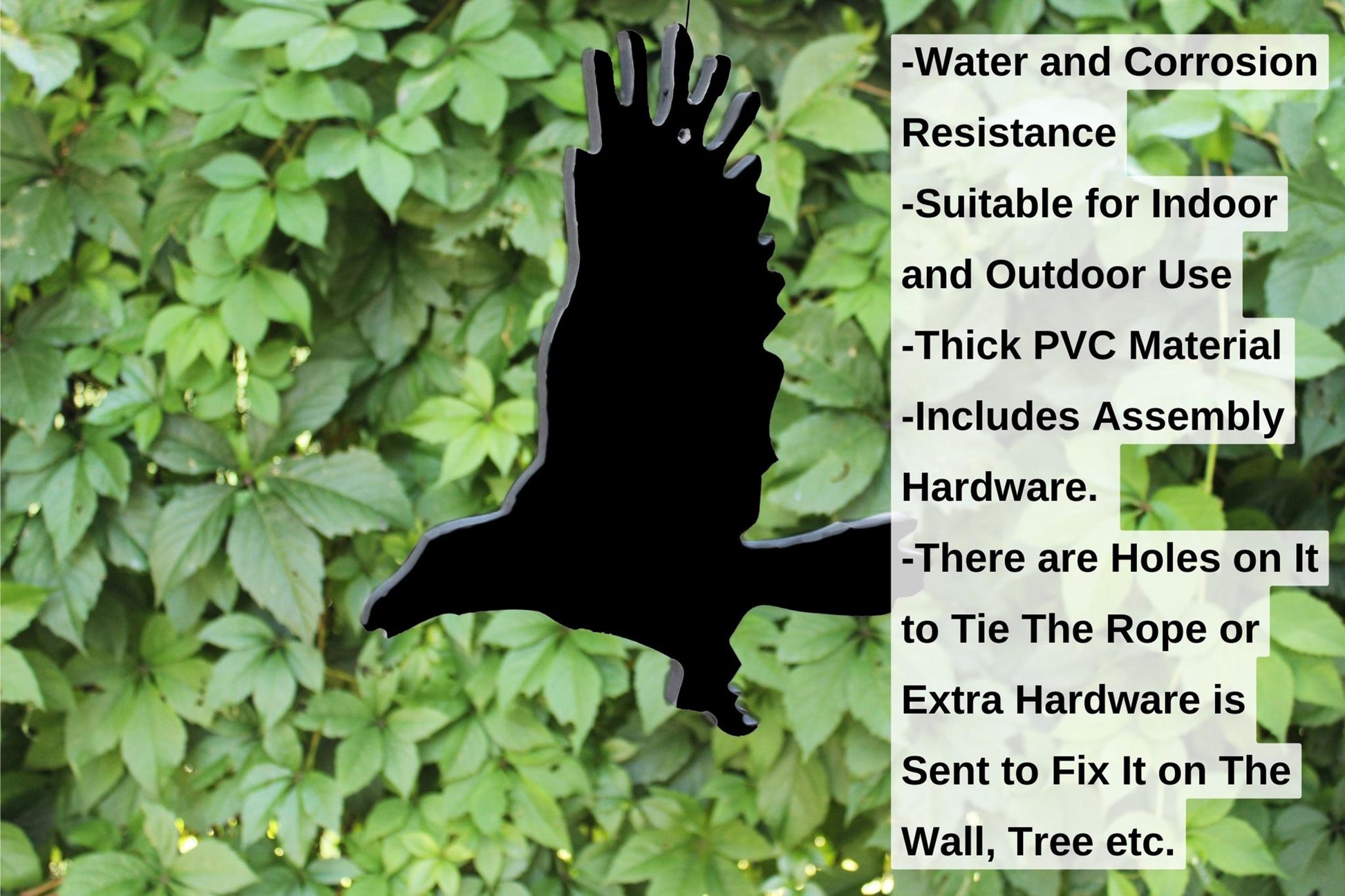 Flying Raven Halloween Yard Decor Set, PVC Crow Decorations, Spooky Outdoor Bird Art, Gothic Yard Display