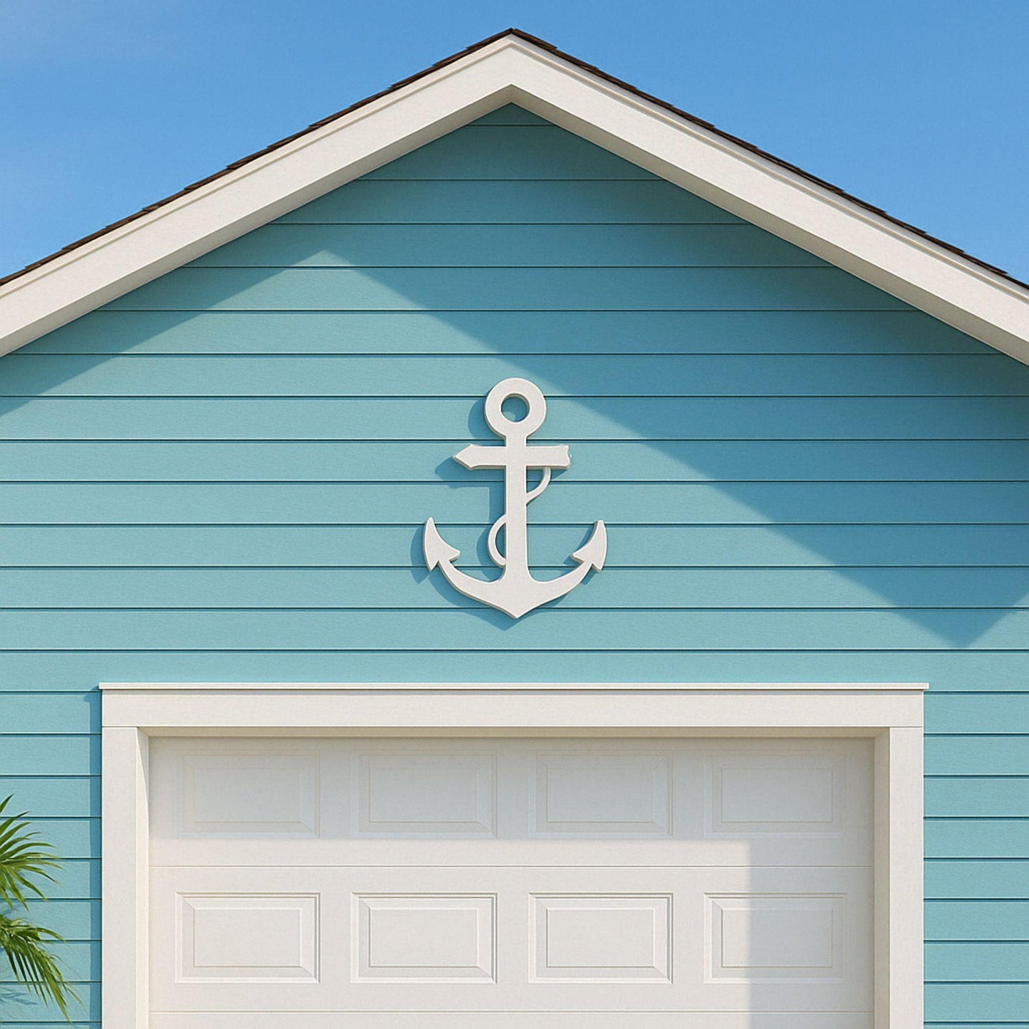 Large Anchor Wall Art, Coastal PVC Nautical Sign
