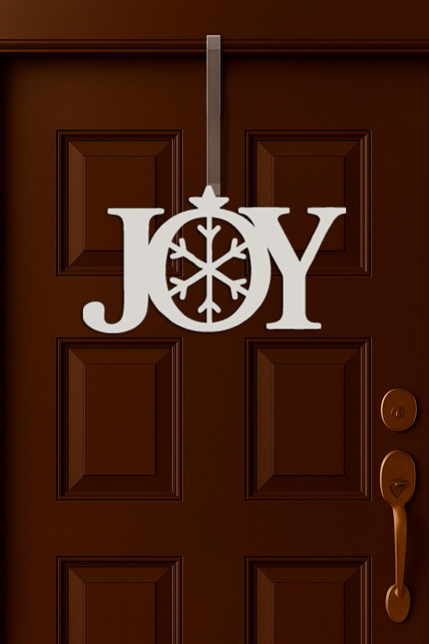 JOY Christmas Wall Sign with Nativity Star, PVC Outdoor Holiday Decor, All-Weather Porch Wall Art, Inspirational Christmas Ho