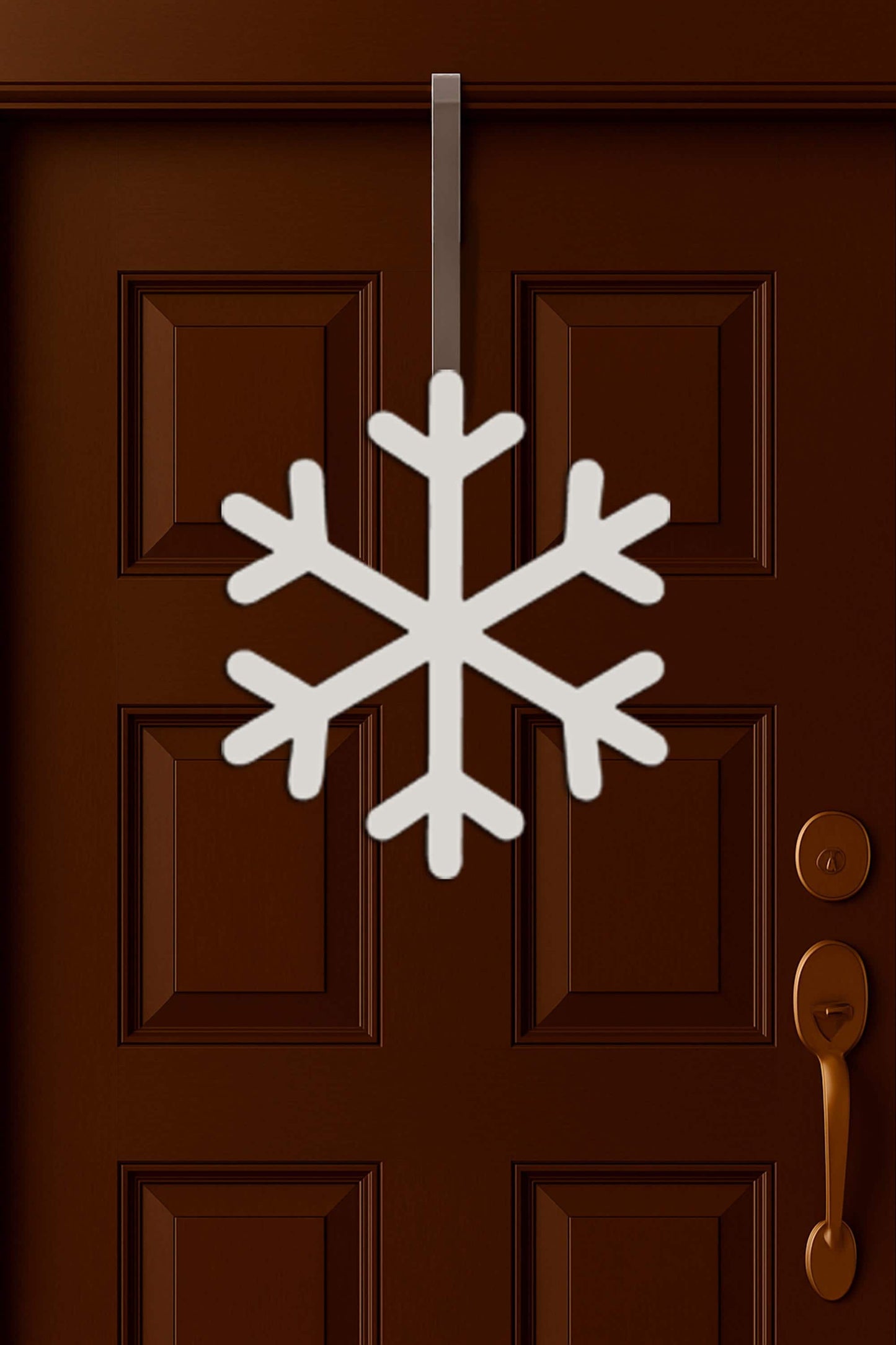 PVC Snowflake Porch Decor, All-Weather Holiday Yard Art, Winter Outdoor Hanging Decoration, Christmas Garden Decor