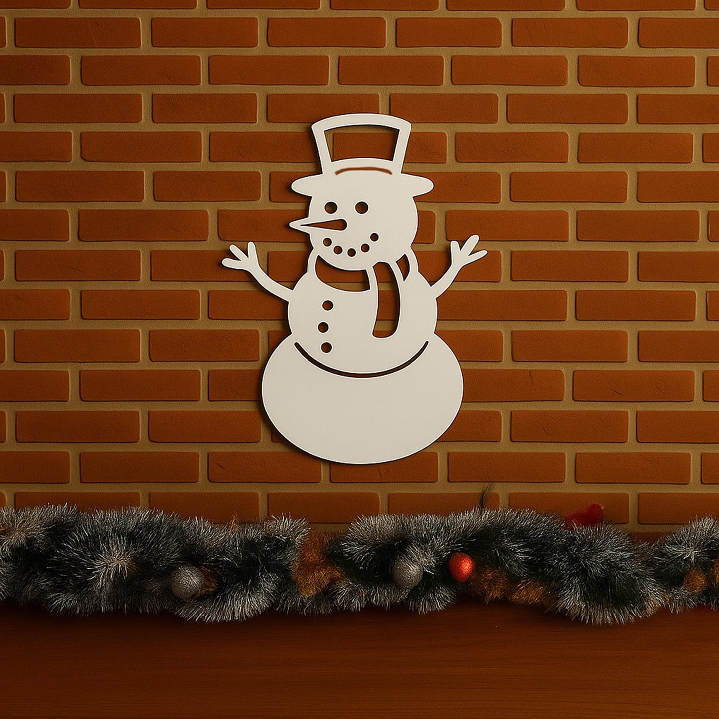 Snowman Wall Sign, PVC Outdoor Christmas Decor, Winter Porch Wall Art, Holiday Snowman Decoration, PVC Outdoor Wall Sign for 