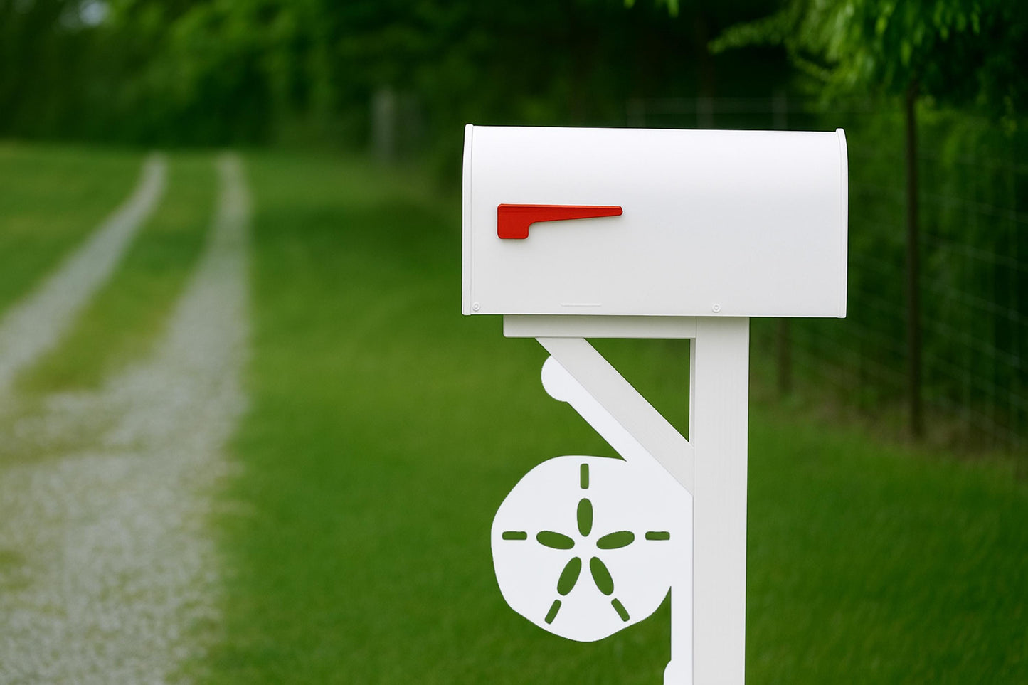 PVC Mailbox Bracket, Decorative Mailbox Mount for Yard, Weatherproof Outdoor Curb Appeal Decor