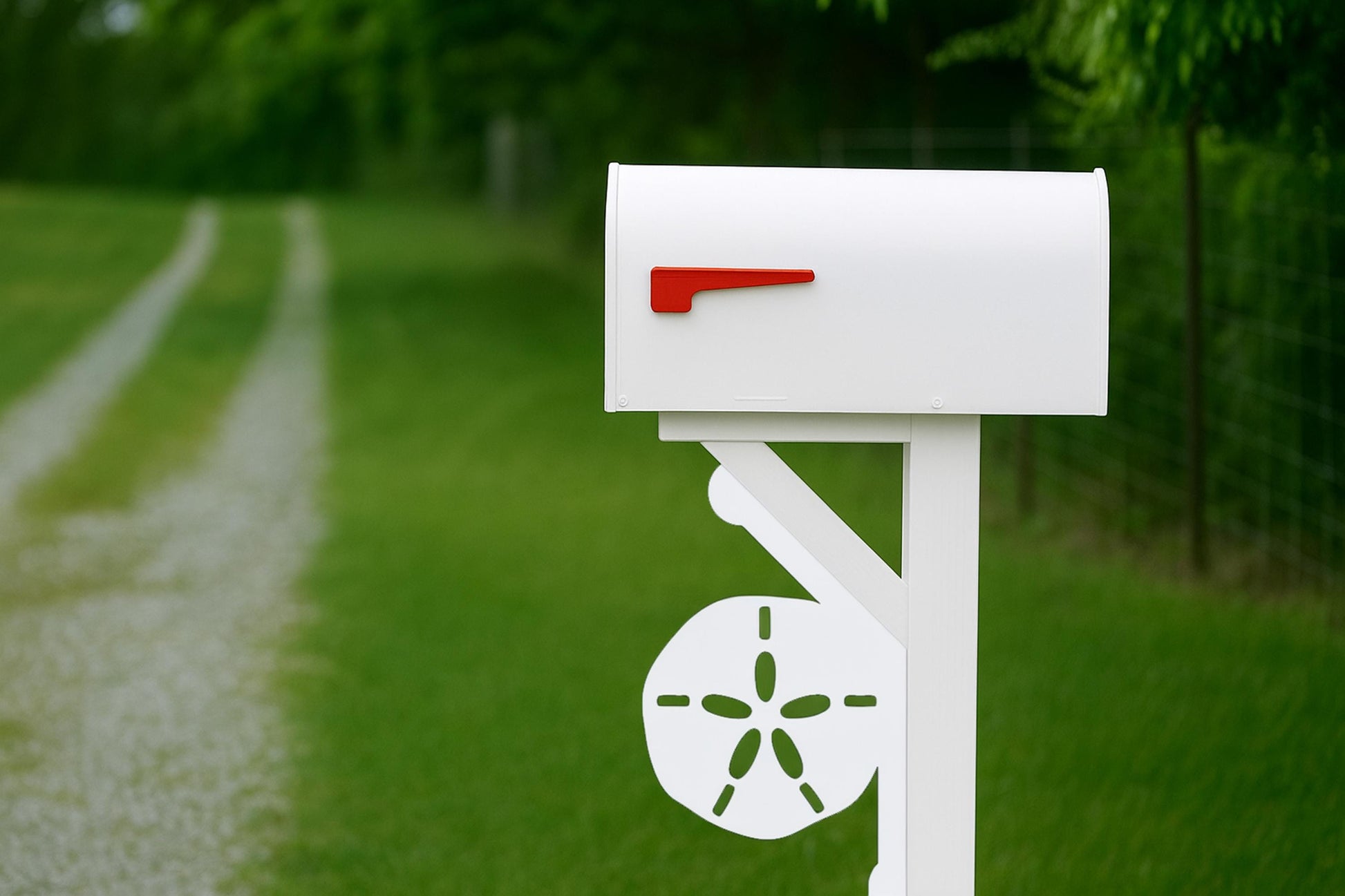 PVC Mailbox Bracket, Decorative Mailbox Mount for Yard, Weatherproof Outdoor Curb Appeal Decor
