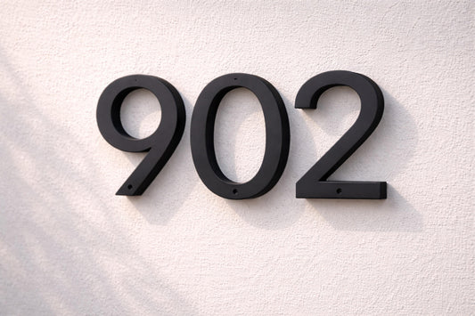 Modern House Numbers 6 Inch, Address Numbers for House, Black House Numbers, Modern Address Sign, Exterior Door Numbers