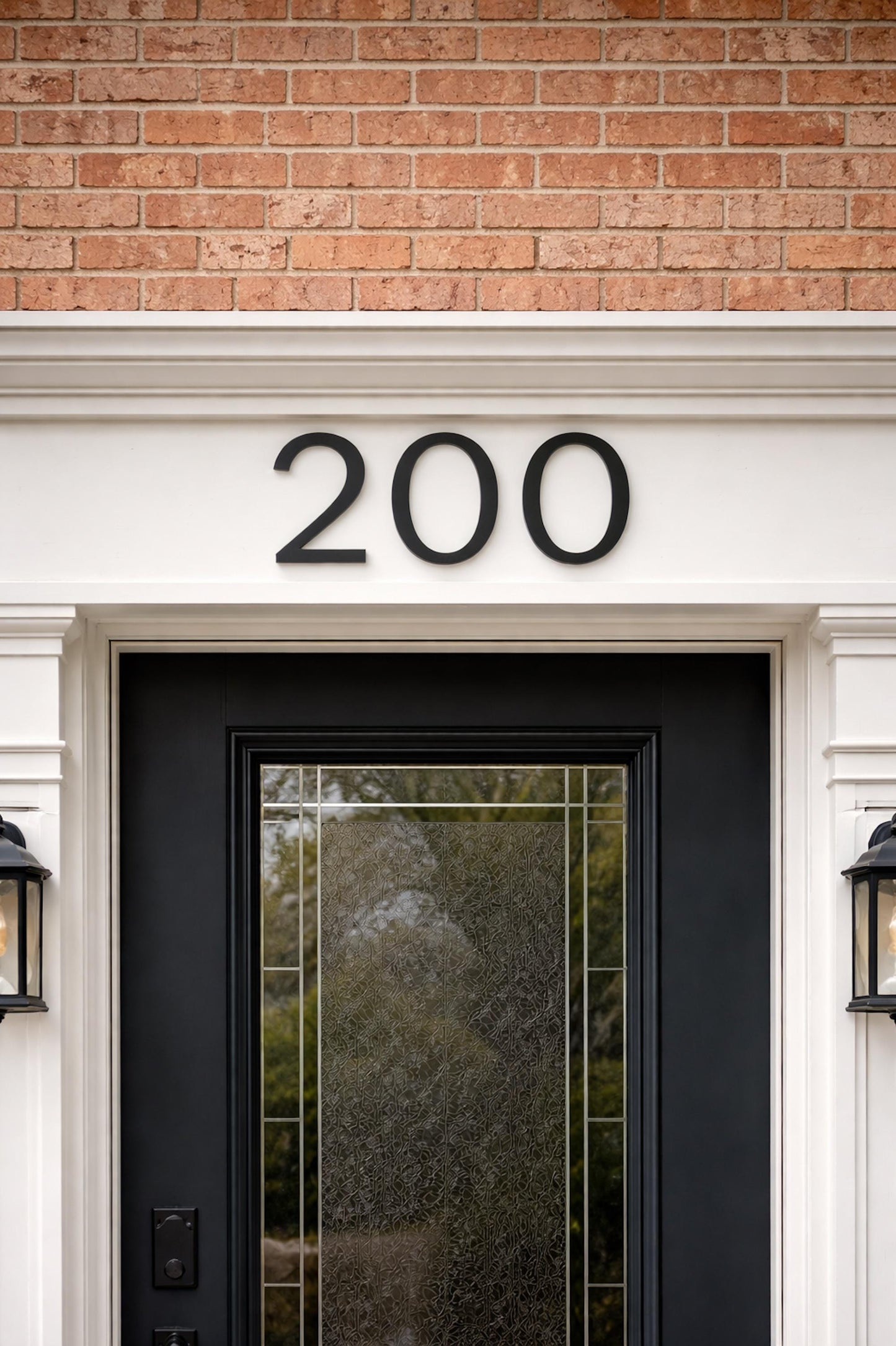 Clean Modern House Numbers, 6 Inch Black Letters, Outside Address Sign, Address Plaque, Mailbox Number
