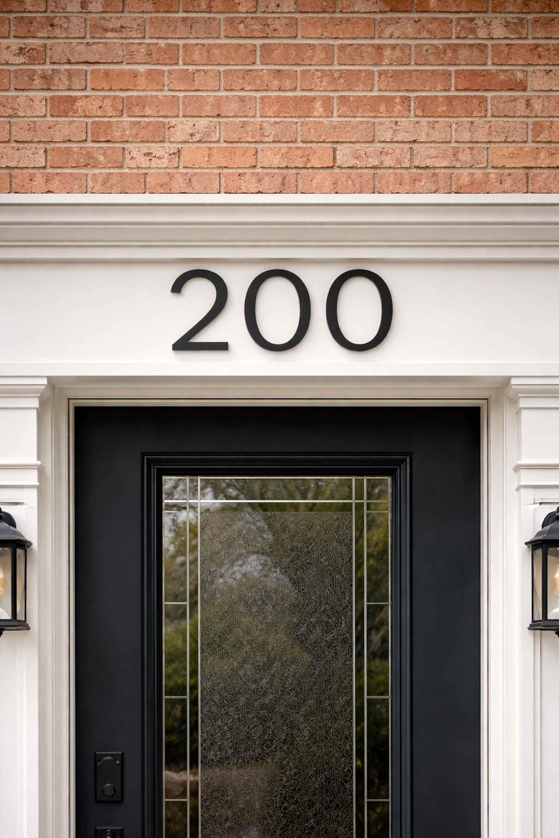 Clean Modern House Numbers, 6 Inch Black Letters, Outside Address Sign, Address Plaque, Mailbox Number