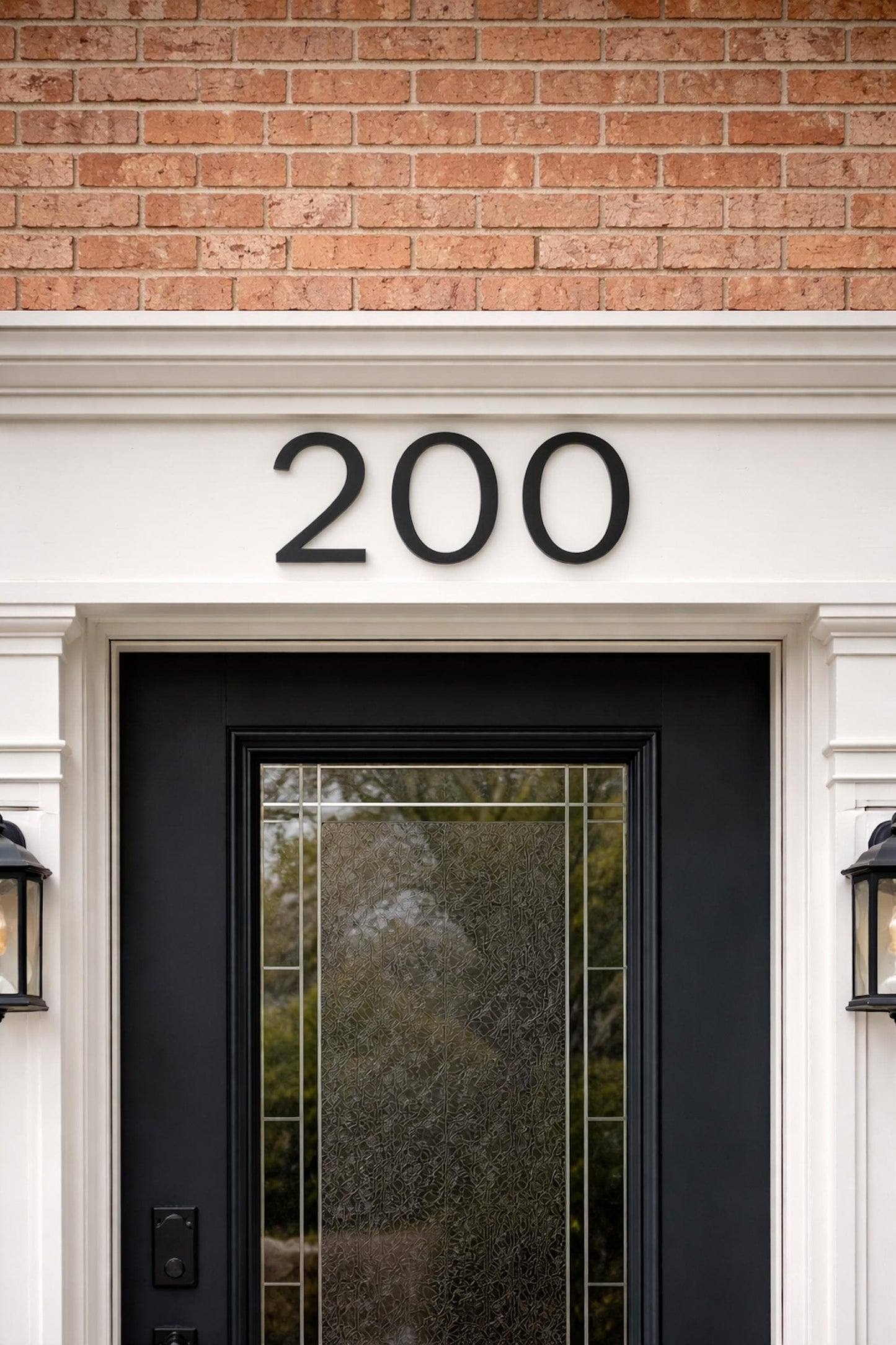Modern House Numbers 6 Inch, Address Numbers for House, Black House Numbers, Modern Address Sign, Exterior Door Numbers