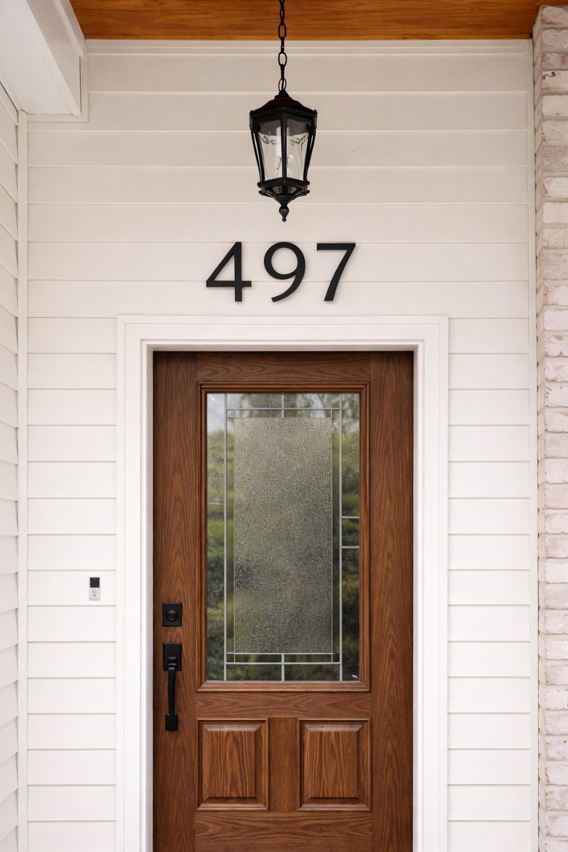 Clean Modern House Numbers, 6 Inch Black Letters, Outside Address Sign, Address Plaque, Mailbox Number