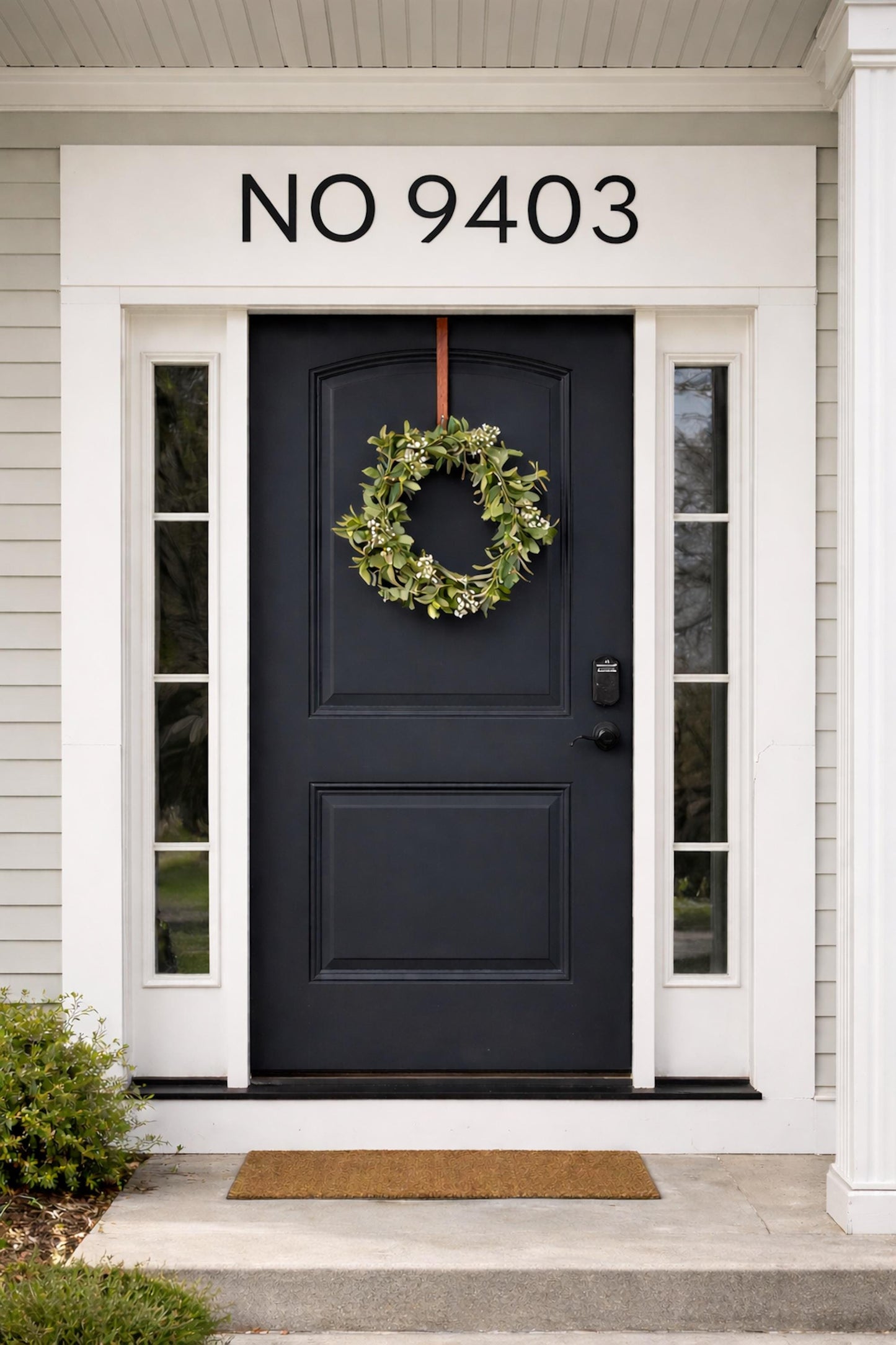 Modern House Numbers 6 Inch, Black Address Numbers, 0.5 Thick PVC House Numbers, Exterior Door Numbers, Contemporary Address 